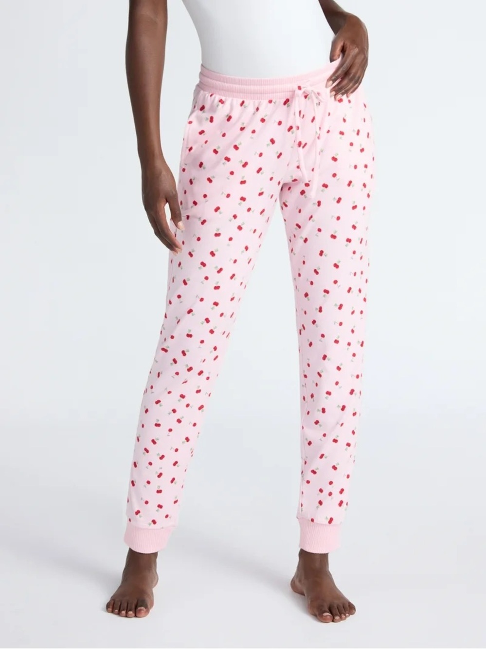 Joyspun Cherry Women's Cozy Lounge Collection Hacci Knit Sleep Joggers 🍒